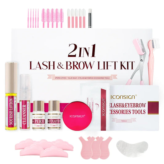IconSign 2in1 Professional Lash And Brow Lift Kit Mascara