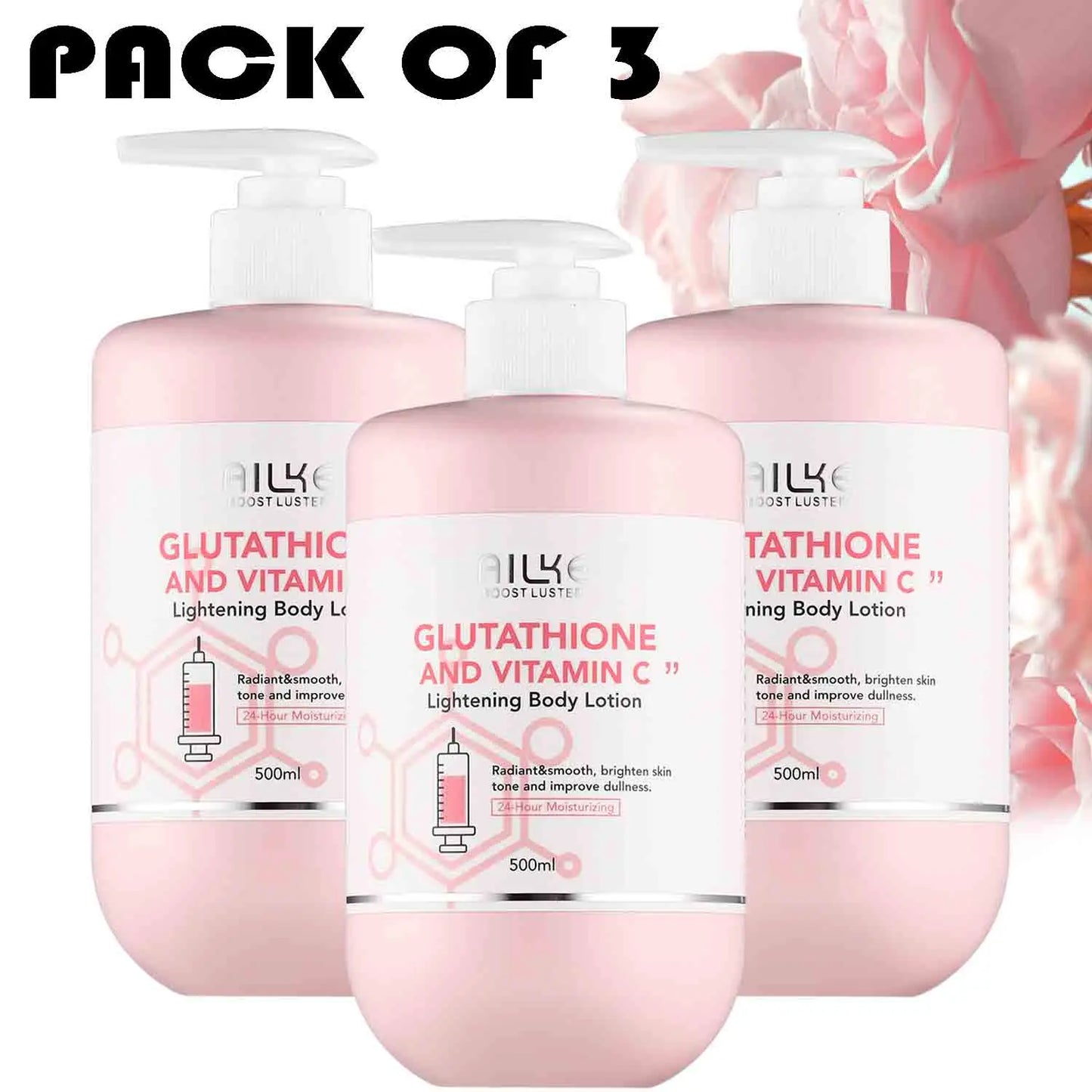 Ailke Whitening Lotion Glutathione Vitamin C Facial Set