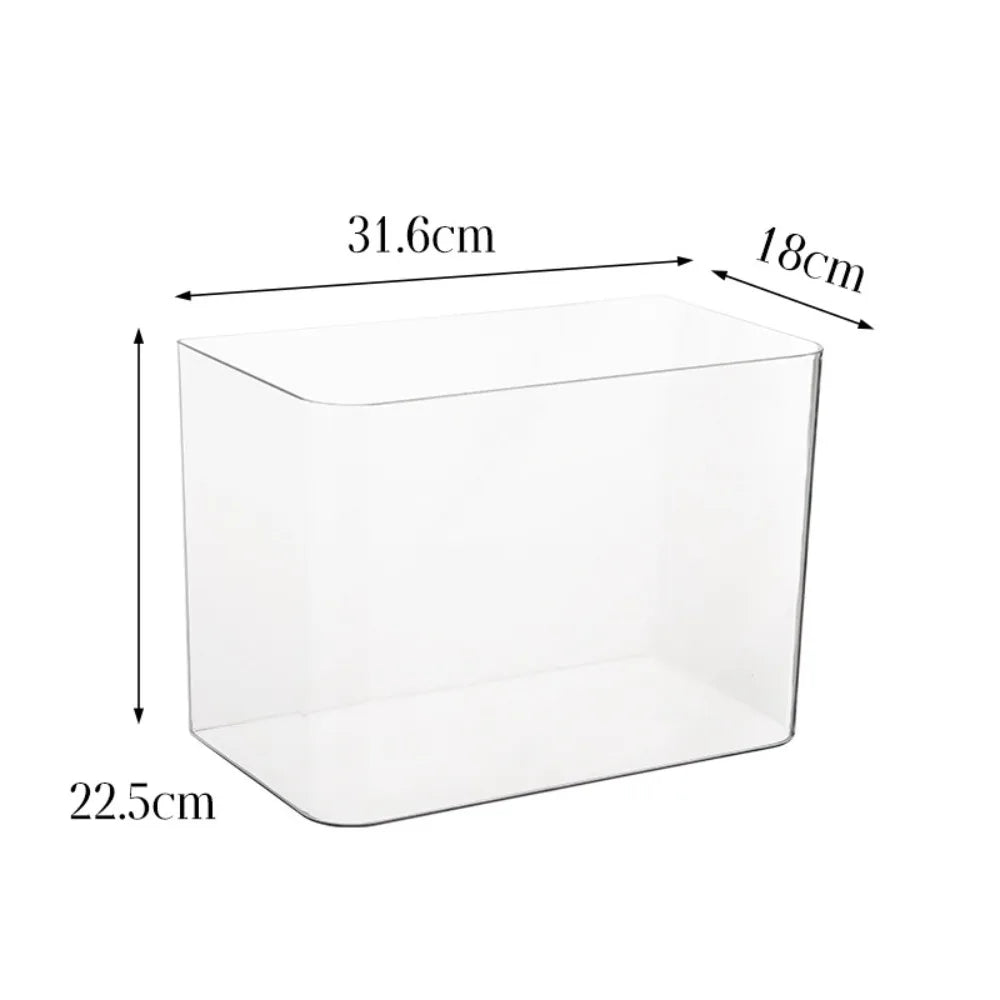 PET ABS Transparent Aquarium Tank With Lid For Fish Turtle
