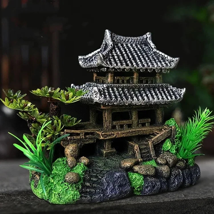 Simulation Resin Aquarium Landscape House Ornament