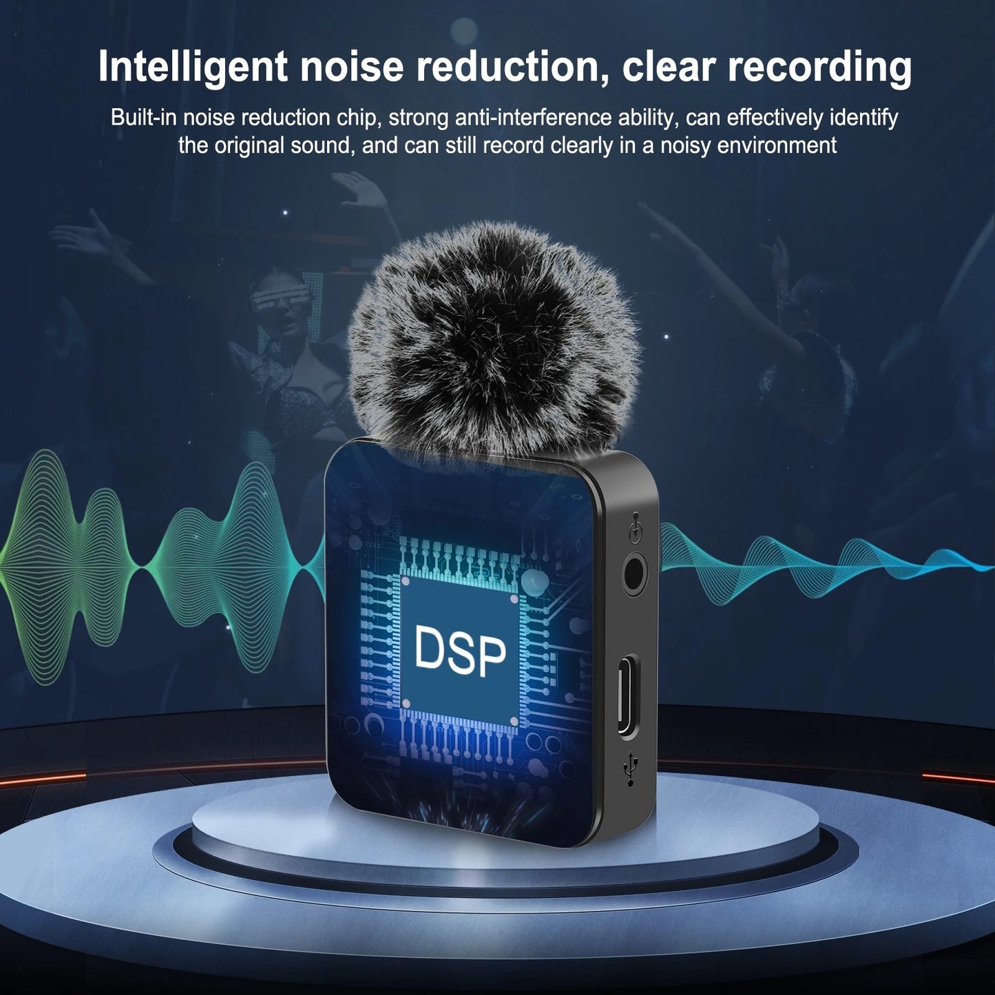 PULUZ Wireless Lavalier Microphone for iPhone Type C