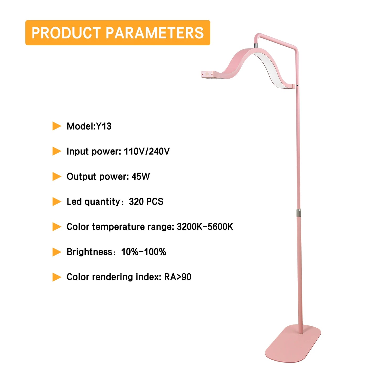 Fosoto Half Moon LED Video Light For Tattoo Eyelash Fill