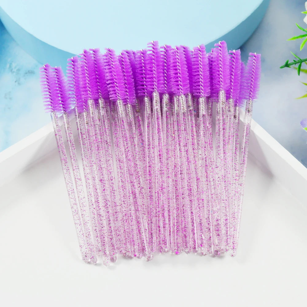 Brushes Eyelashes ExtensionsSupplies Makeup Brush Disposable Mascara Wands Applicator Lash Scrub