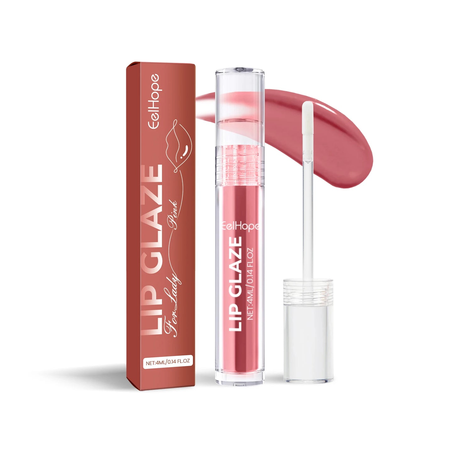 4PCS Lip Gloss Deep Moisturizing, Vivid Color, Long-lasting Color, Moisturizing Lip Gloss, Holiday Gift