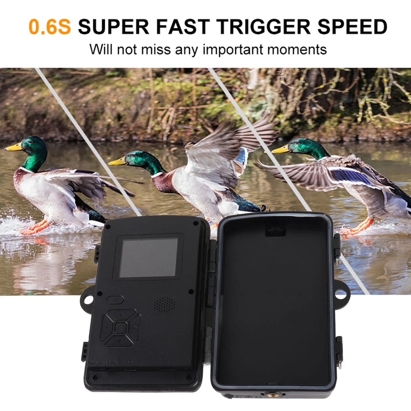 1080P Wireless Trail Camera Hunting Cameras Infrared Night Vision Mobile Monitoring IP66 Waterproof Trail Camera Trigger