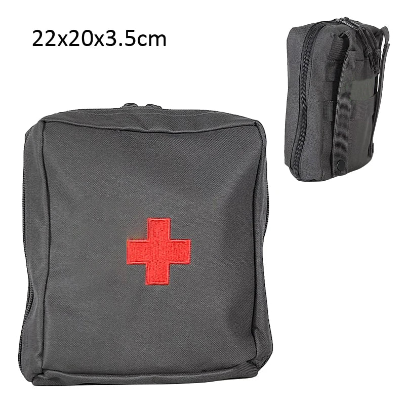 Utility 22CM Large Size Tactical Waist Bag Molle First Aid Bag Belt EDC Medical Pouch Emergency Training Bag Hunting Accessories