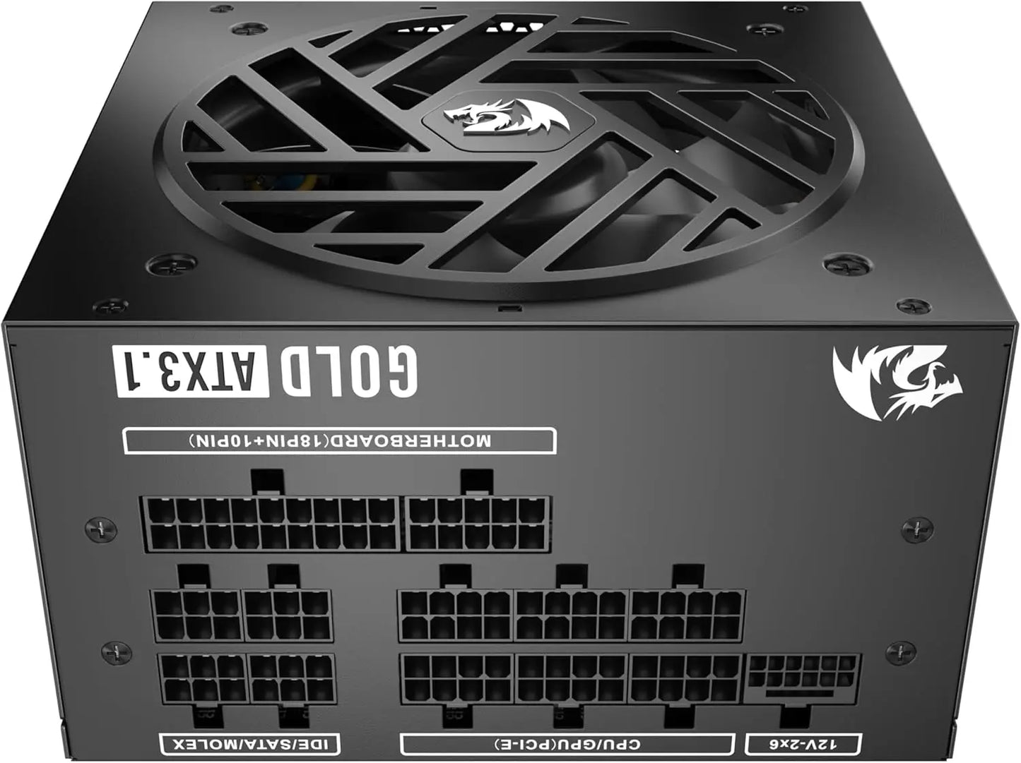 Redragon RGMS-1000W PRO 80+ Gold 1000 Watt Upgraded ATX 3.1 & PCIe 5.1 Fully Modular Compact 150mm Size Power Supply
