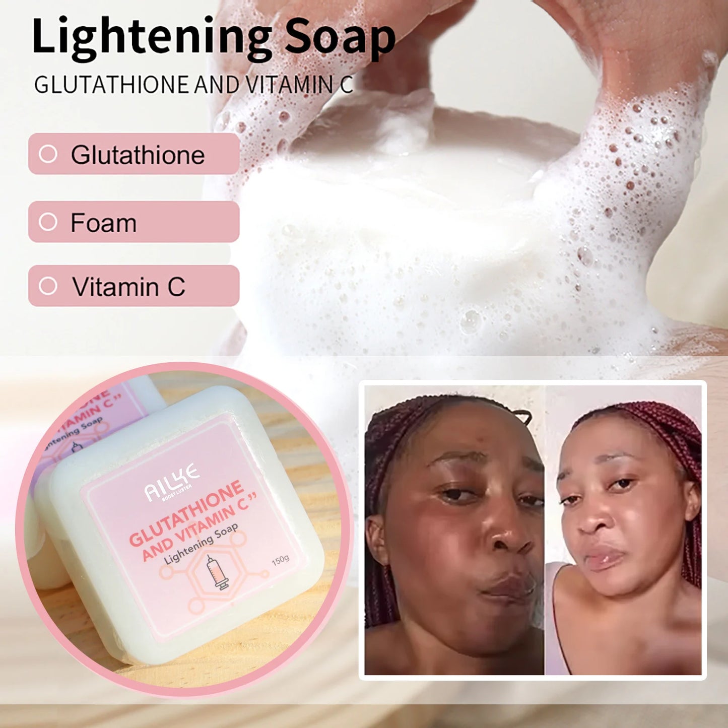 AILKE Whitening Skin Cream With Glutathione And Shea Butter