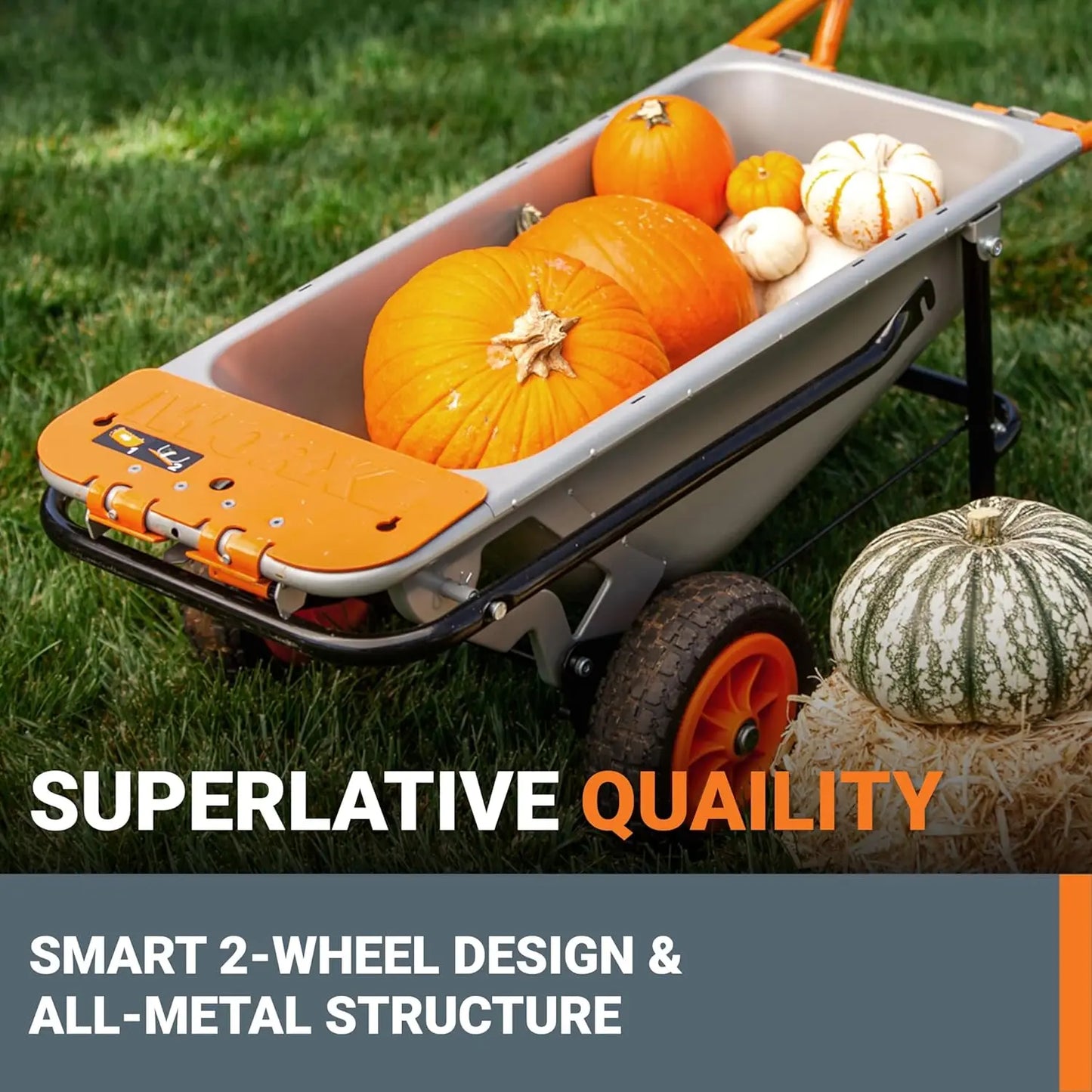8 In 1 Aerocart Garden Cart Wheelbarrow Heavy Duty Dolly