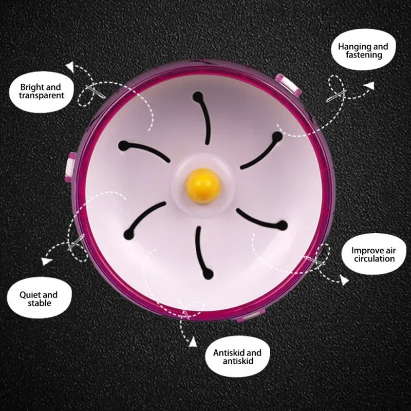 Pet Hamster Running Wheel Toy Exercise Wheel for Hamsters Quiet Spinner Running Wheel for Small Pet Hamsters Mice Rat Gerbils