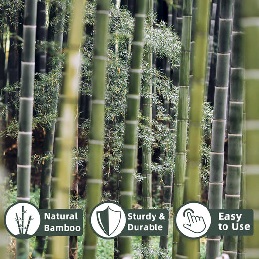 30pcs 7ft Bamboo Plant Stakes for Indoor Outdoor Plants，Garden Support Trellis for Climbing Plants
