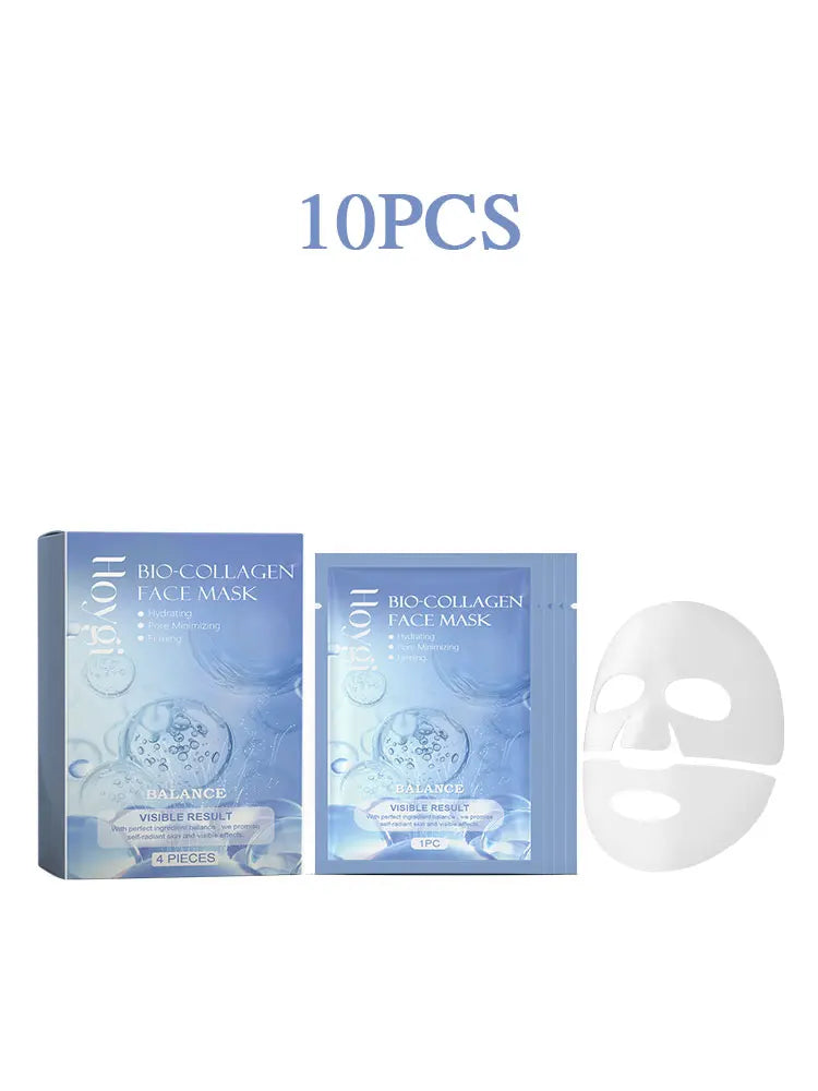 Hoygi 4Pcs Bio Collagen Moisturizing Face Mask Brightening