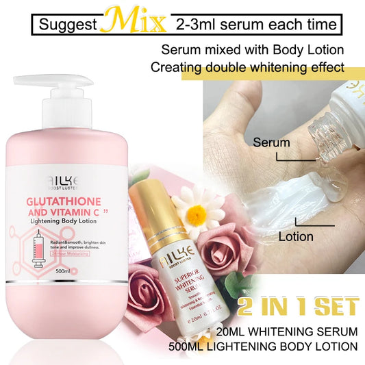 Ailke Whitening Lotion Glutathione Vitamin C Facial Set