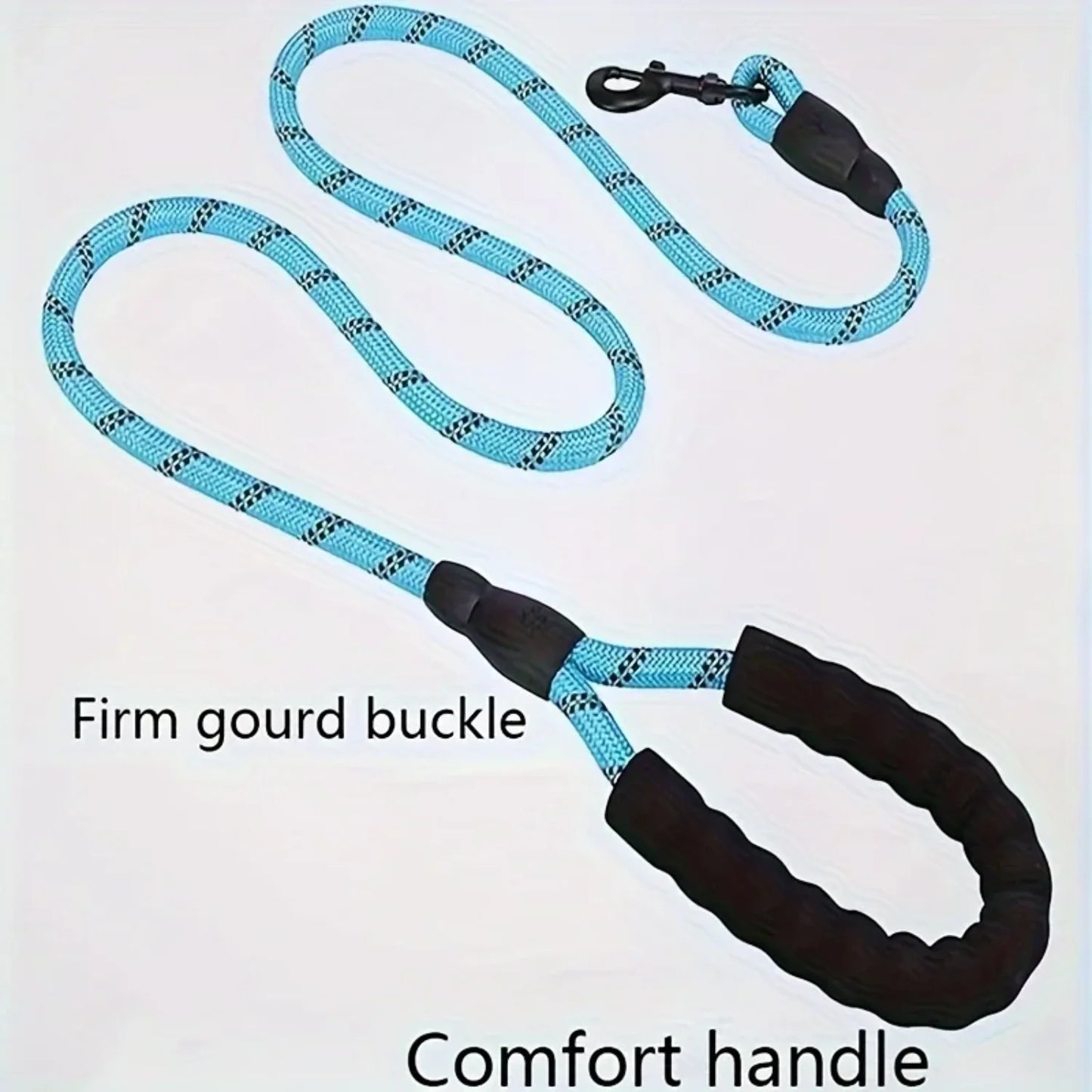 Reflective Dog Leash With Comfortable Padded Handle - Double Heavy Duty Traction Rope  Strong Dogs - Enhance Safety And Contr