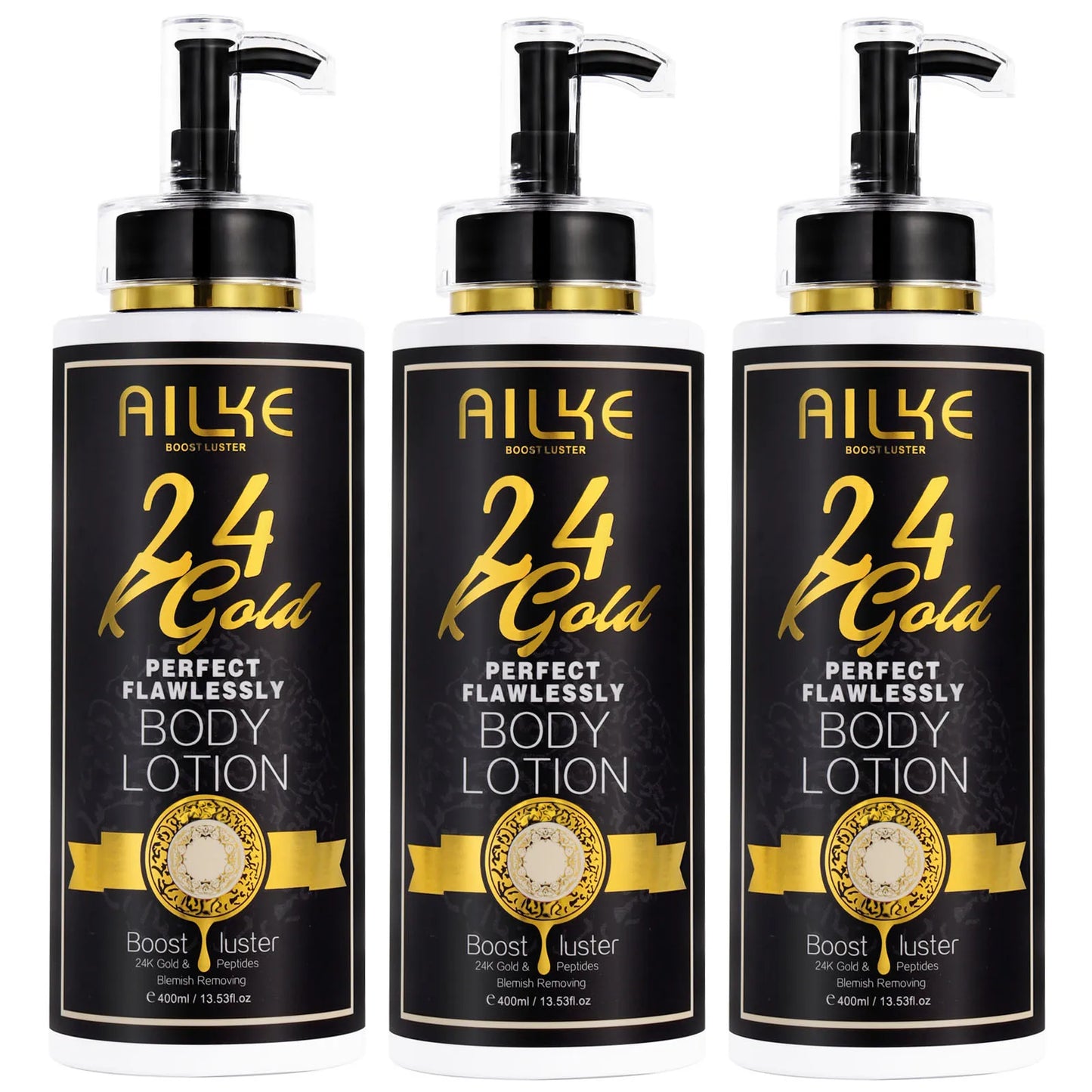 AILKE 24k Gold Perfect Flawlessly Soap, Brighten Skin, Oil Control, Exfoliating, Long-Lasting Scent, For Face & Body, 200g/7 oz