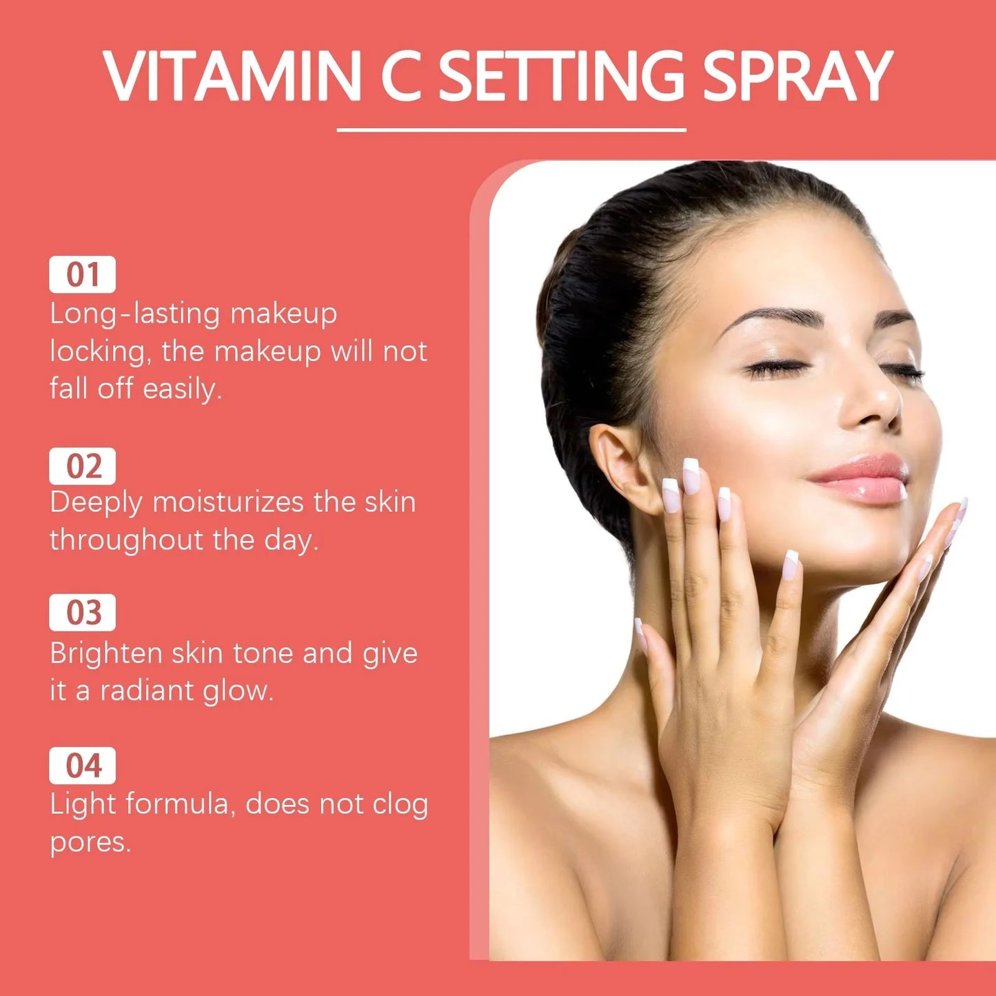 Hydrating Vitamin C Makeup Setting Spray Oil Control