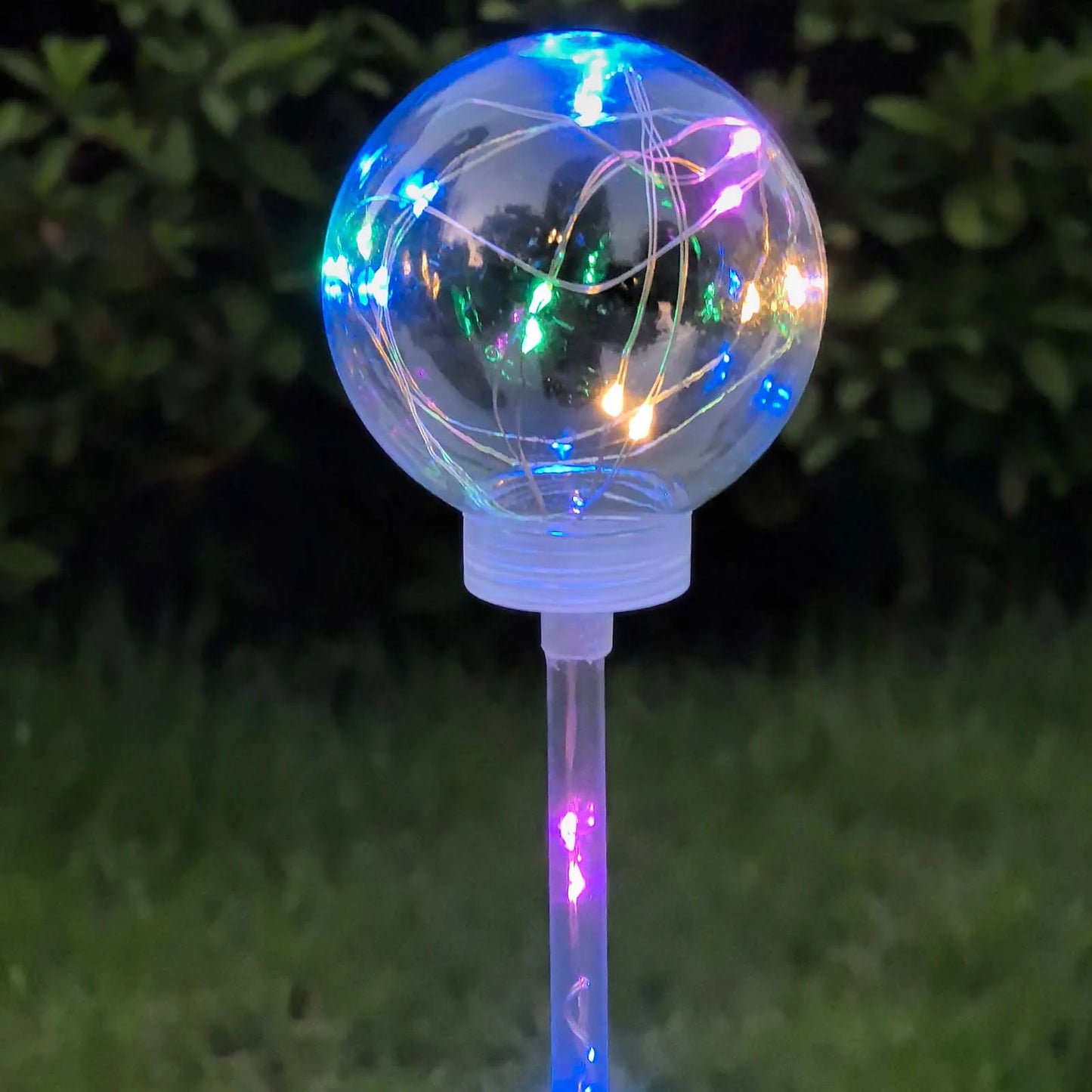 2 Pack Solar Lawn Lights with Colorful Ambiance, Suitable for Outdoor Gardens, Pathways, And Villas, Featuring Rating