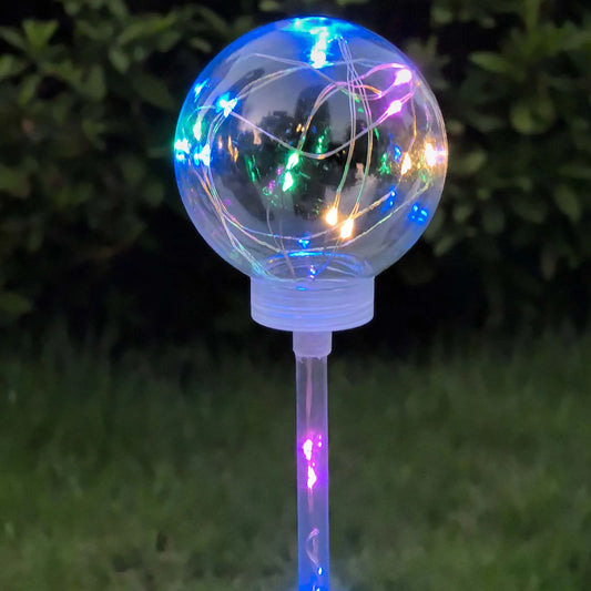 2 Pack Solar Lawn Lights with Colorful Ambiance, Suitable for Outdoor Gardens, Pathways, And Villas, Featuring Rating