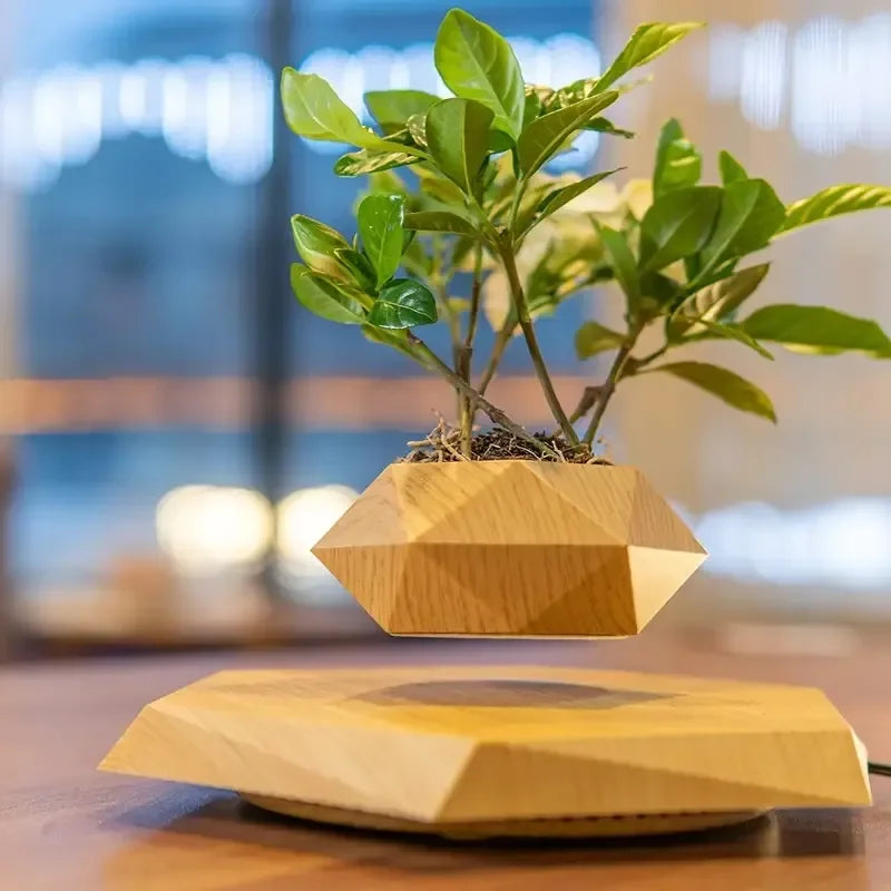 Levitating Plant Pots Small Plant Levitating Pots Home and Office Levitation Decoration Magnetic Levitation Flower Planters