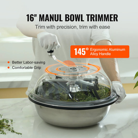 SucceBuy Leaf Bowl Trimmer Bud Stainless Steel Blades