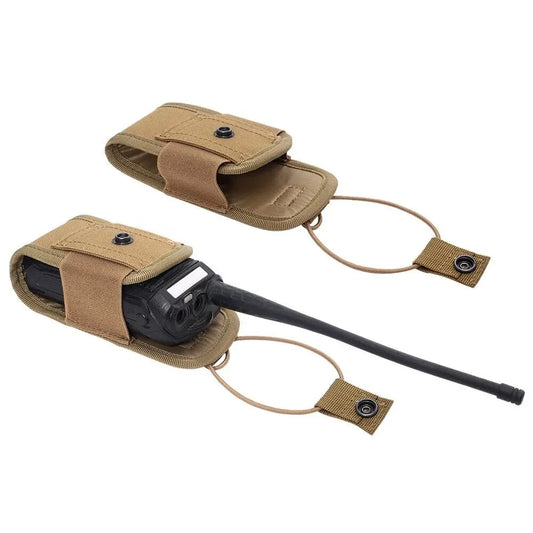 Molle Radio Pouch EDC Outdoor Camping Hiking Hunting Magazine Pouch Walkie Talkie Case Holder Waist Bags Interphone Storage Bag