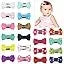 20/40PCS Baby Girls Fine Hair Clips 1.75Inch Grosgrain Ribbon Hair Bows Snap Hair Clips Barrettes Handmade Hair Accessories
