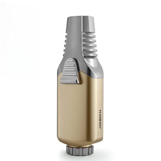 JOBON Outdoor Windproof Butane Gas Lighter Turbine Torch Blue Flame Spray Metal Cycle Use BBQ Cooking Jewelry Ignition Gun