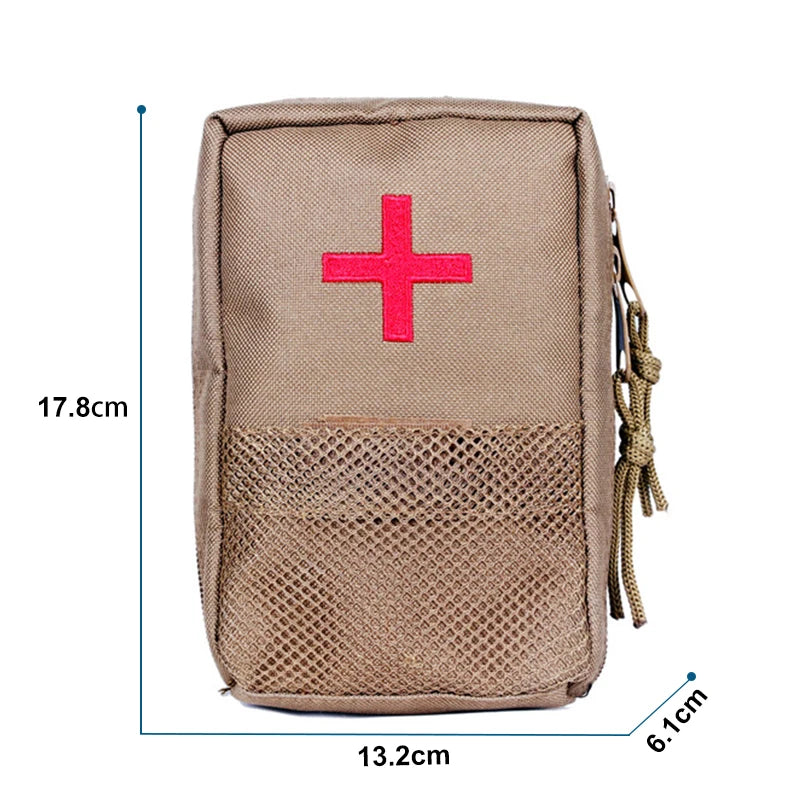 Utility 22CM Large Size Tactical Waist Bag Molle First Aid Bag Belt EDC Medical Pouch Emergency Training Bag Hunting Accessories
