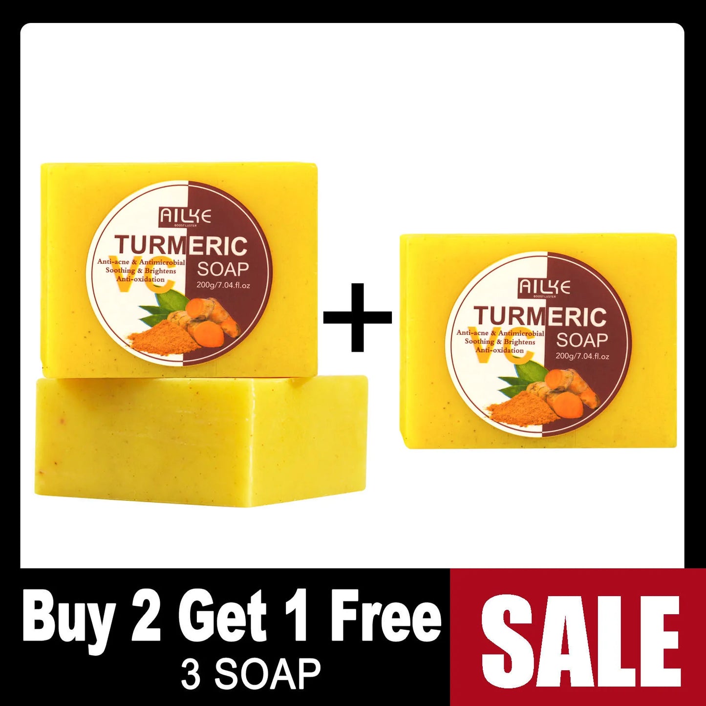 Organic Turmeric Skin Care Kit Brighten Remove Darkness Lighten Hydrate Exfoliate Even Skin Tone for Private Label
