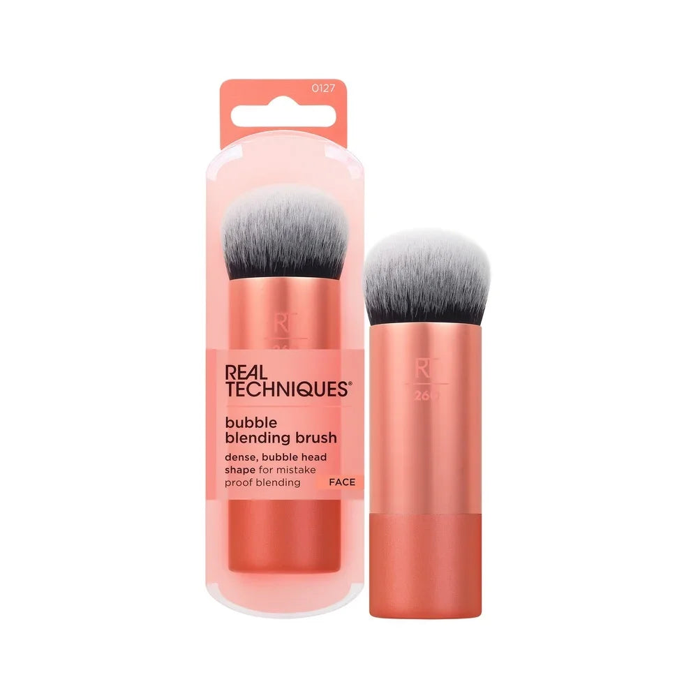 Bubble Blending Makeup Brush Multipurpose Face Brush Liquid Cream Powder UltraPlush Dense Bristles Custom-Cut Bubble Head Long