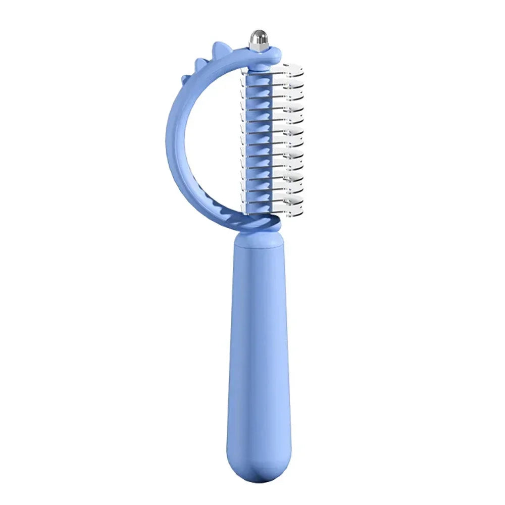 New Hair Removal Comb for Dogs Cat Detangler Fur Trimming Dematting Brush Grooming Tool for Matted Long Hair Curly Pet