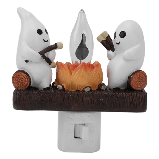 Ghost Campfire Night Light Indoor Resin Figurine Decoration