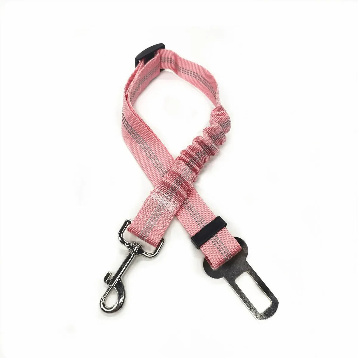 Pet Dog Car Seat Belt Retractable Buffer Elastic Reflective Safety Traction Rope Dog Leash Harness Dogs Dog Accessories Supplies