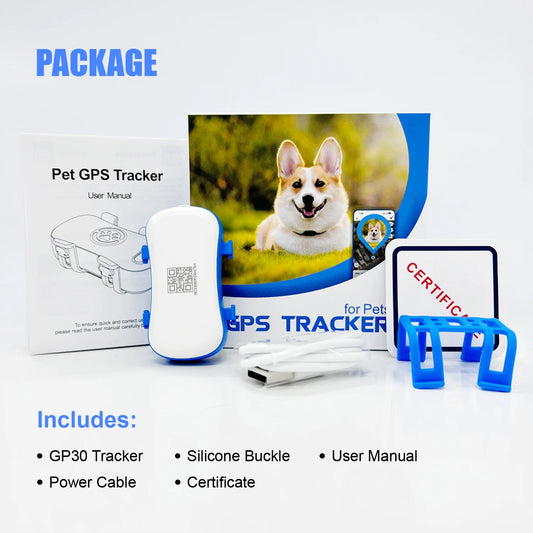 ‌4G Dog Cat GPS Tracker for Pets Waterproof Locator with App Live Tracking Light Sound Search Free Trial