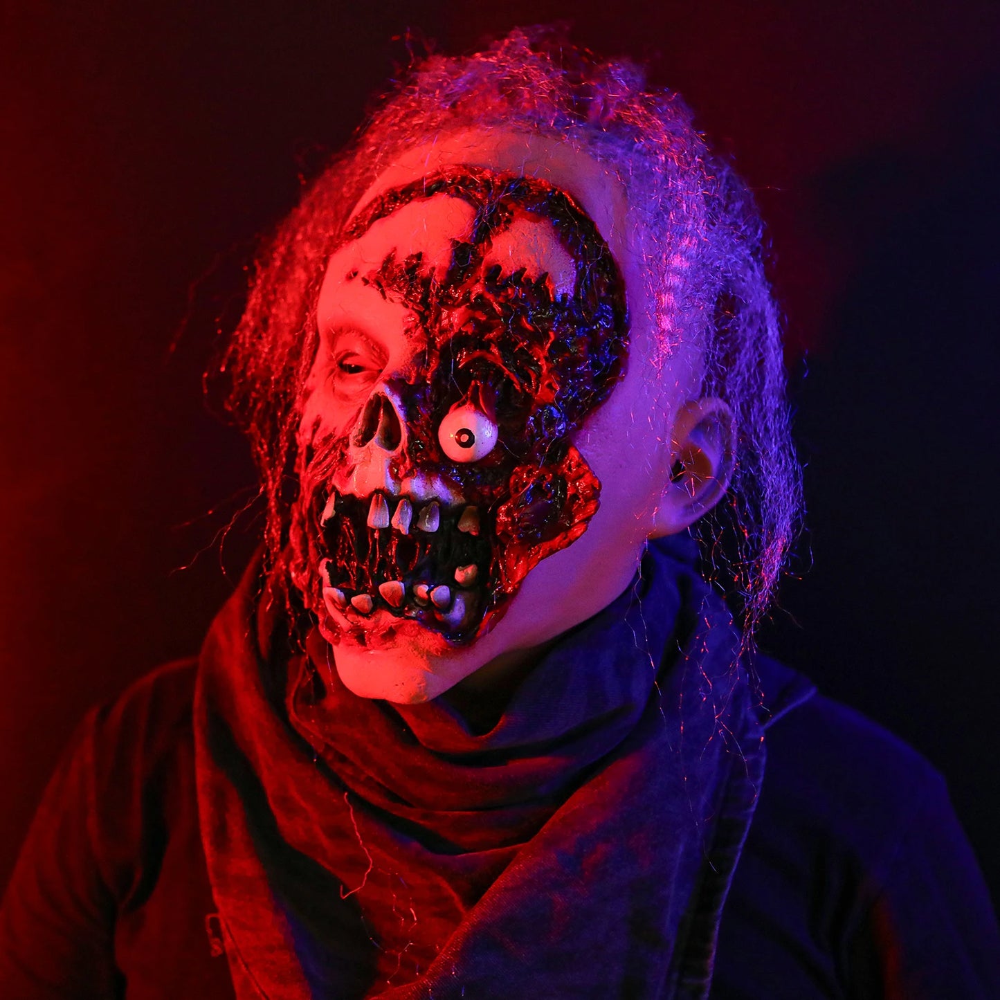 Creepy Old Man Halloween Mask Realistic Latex Scary Face