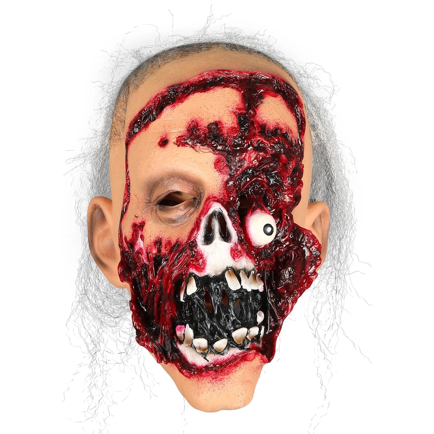 Creepy Old Man Halloween Mask Realistic Latex Scary Face