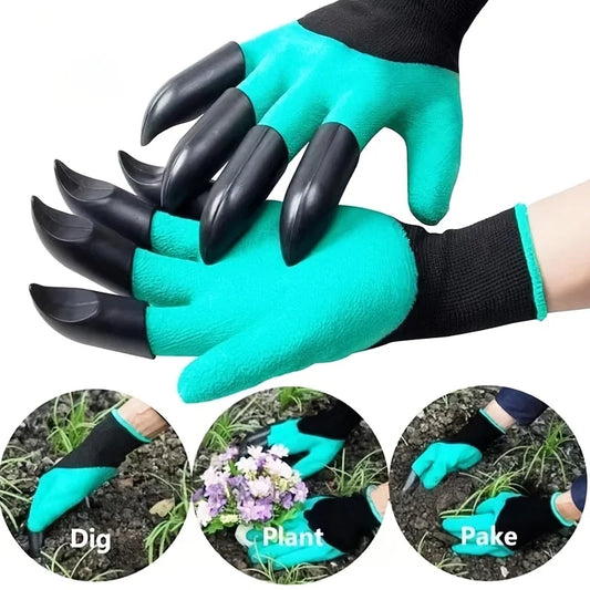 Gardening Work Gloves With Claws Unisex for Digging Planting