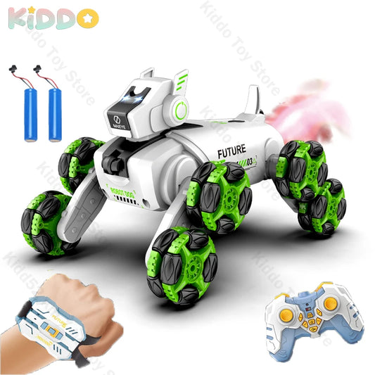 2.4G Remote Control Robot Dog RC Car Gesture Sensing 360 Drift Stunt Intelligent Mechanical Dog Toys for Boys Girl Children Gift
