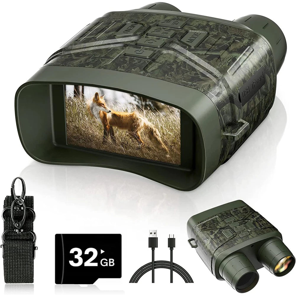 4K Night Vision Binoculars Device 5X Digital 800m Full Dark Infrared Telescope Goggles For Hunting Camping Video Record