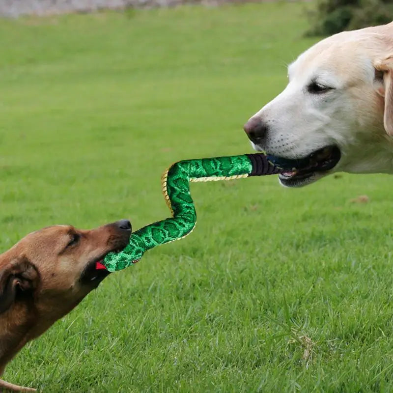Snake Shape Dog cat Squeaky Toys  Chewing Toy Stuffed Animal Bite-resistant Sounding Paper tearing Toy Pet Supplies