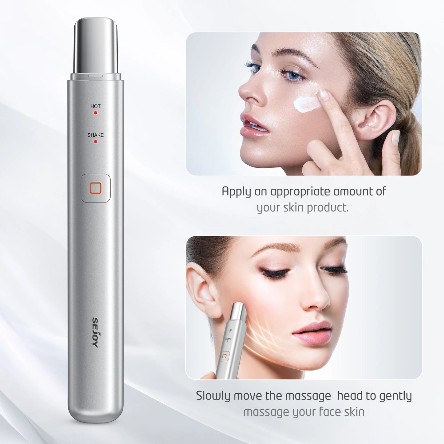 Sejoy I2 Eye Face Massager Portable Vibration Heated Eye Care Anti Wrinkle Skin Care Tool