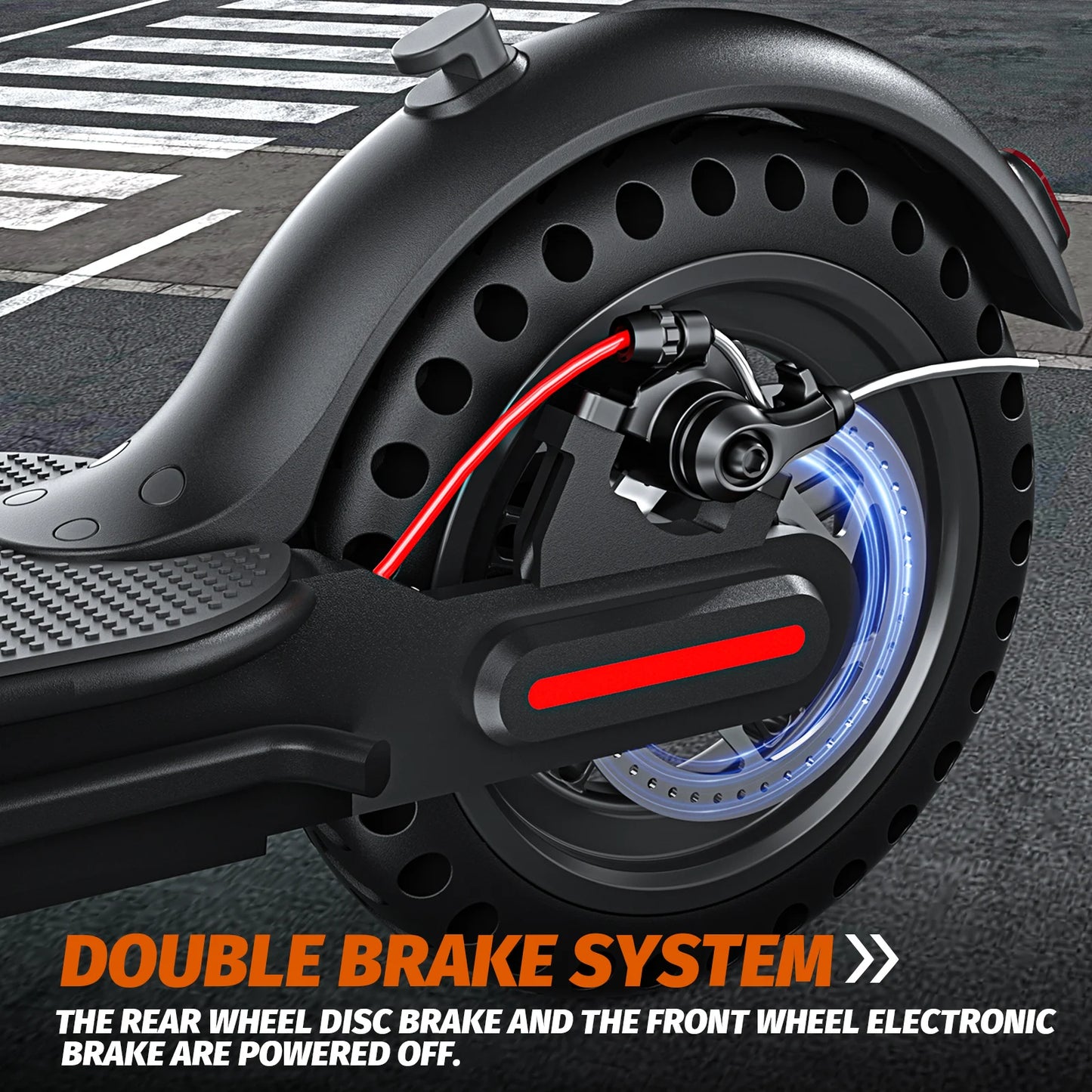 350W Foldable Electric Scooter for Adults Teens Explosion-proof Tires Dual Brake Lightweight APP