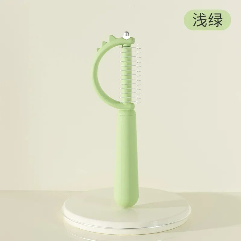 New Hair Removal Comb for Dogs Cat Detangler Fur Trimming Dematting Brush Grooming Tool for Matted Long Hair Curly Pet