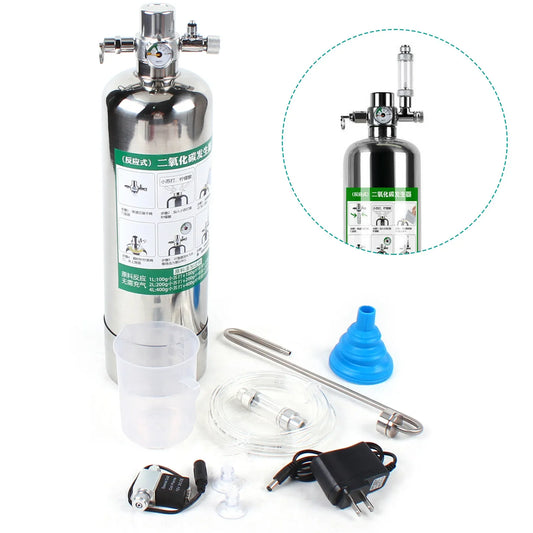2L Aquarium CO2 Generator Kit Diffuser for Planted Tanks