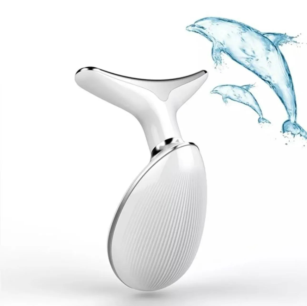 Vibrating Neck Device Beauty Gift Neck and Face Skin Massager 1 Piece Portable USB Charging Facial Massage Instrument Tool
