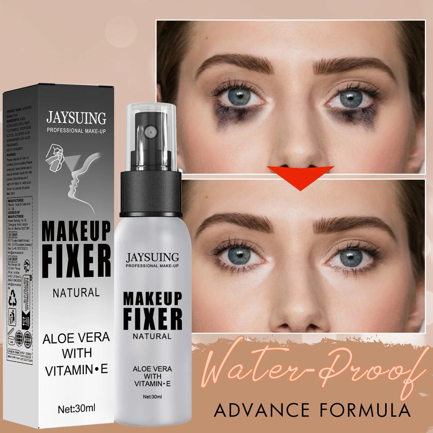 2pcs Makeup Setting Spray For Face Transfer-proof Long-lasting Oil-free No Creasing No Separation Refreshing Quick Fixer Spray