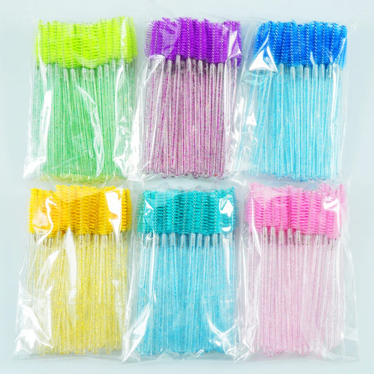 Brushes Eyelashes ExtensionsSupplies Makeup Brush Disposable Mascara Wands Applicator Lash Scrub