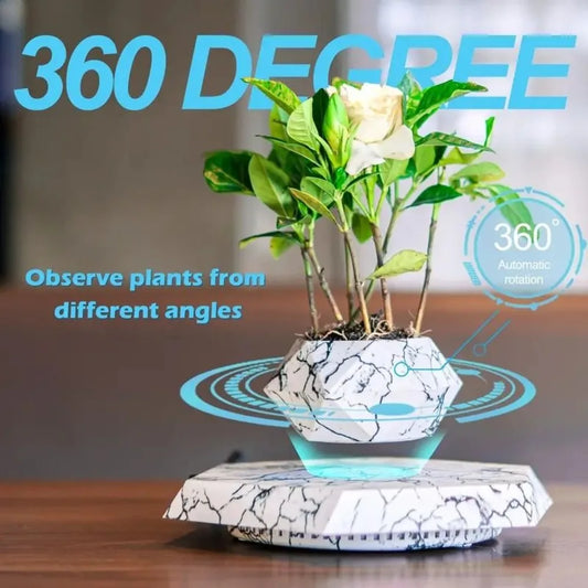 Levitating Plant Pots Small Plant Levitating Pots Home and Office Levitation Decoration Magnetic Levitation Flower Planters