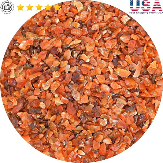 Carnelian Crystal Chips Aquarium Gravel Tumbled Stones