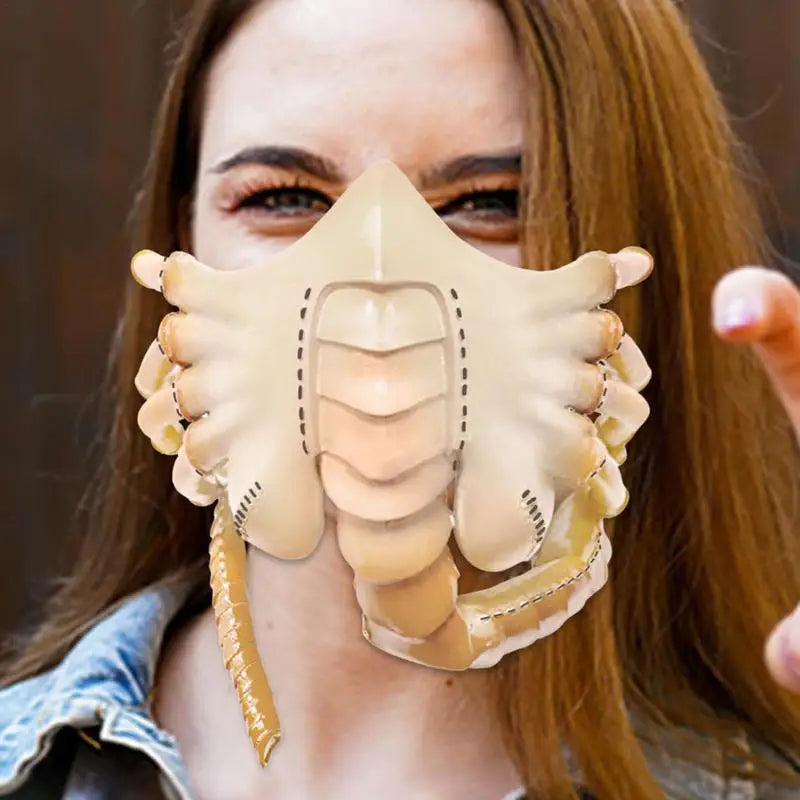 Scary Predator Nylon Half Face Mask Halloween Party Cosplay